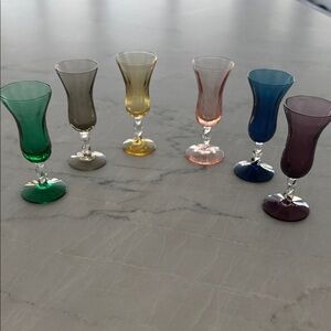 Elegant Multicolor Glass Set